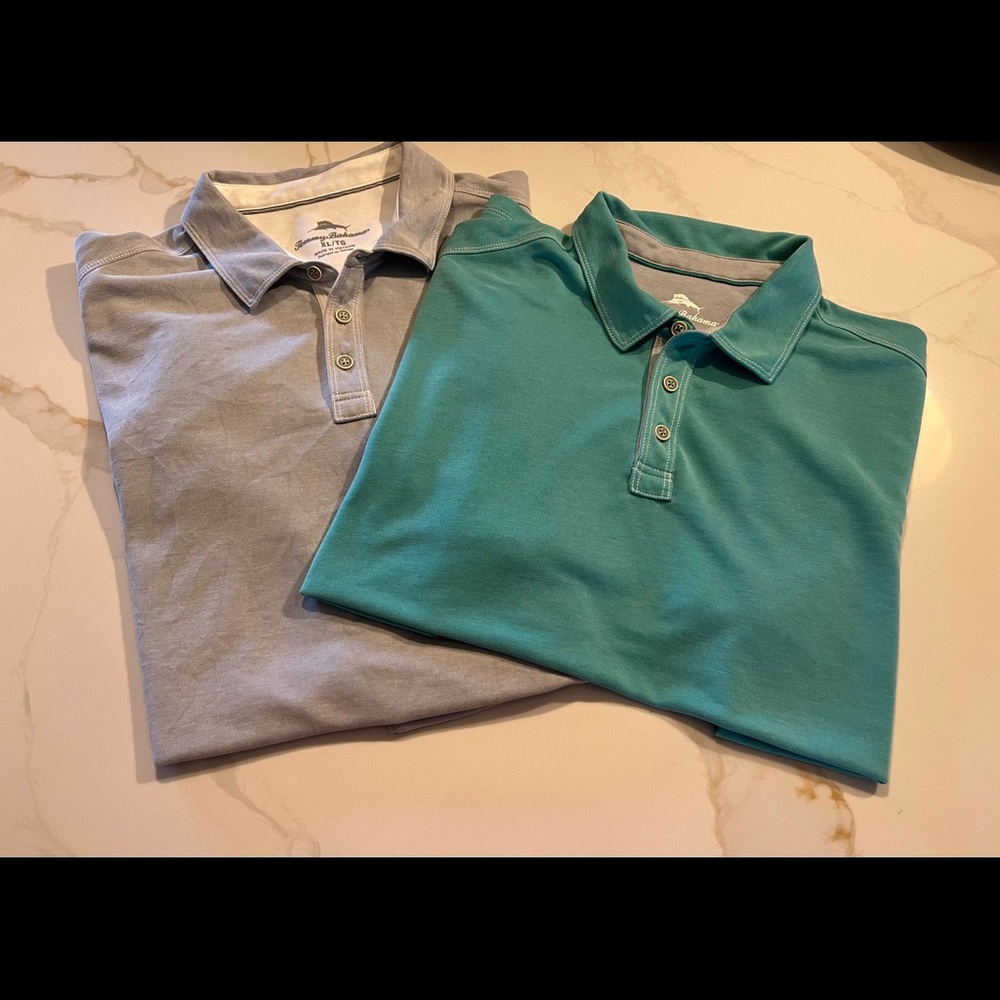 Mens Tommy Bahama XL Polos, Like New